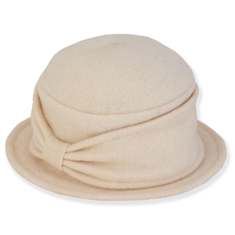 Adora Soft Wool Cloche with Bow