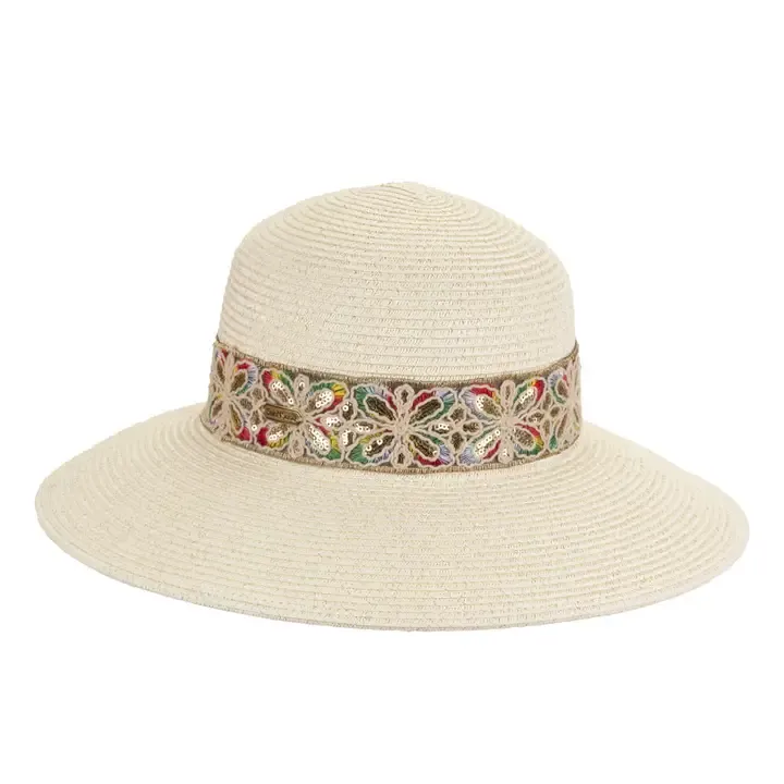 Sun N Sand Paper Braid Bucket with Band