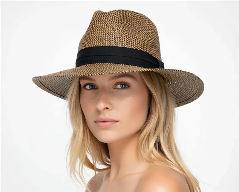 Flexweave Straw Fedora Hat