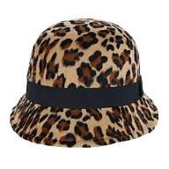 Leopard Print Cloche