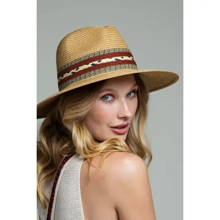 Braided Trim Straw Hat