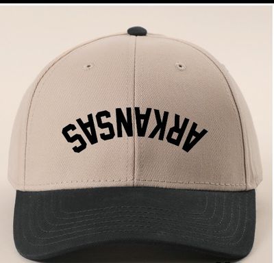 Upside Down Arkansas Cap