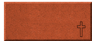 4x8 Wedding Brick w/Cross