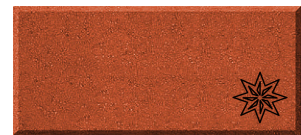 4x8 Wedding Brick w/Moravian Star