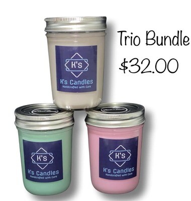 Trio Bundle 8oz Fragranced Candles