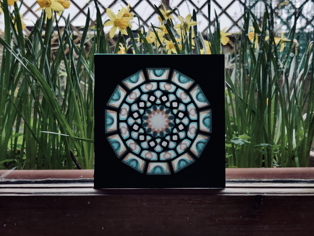 Translucent Rose Window Card