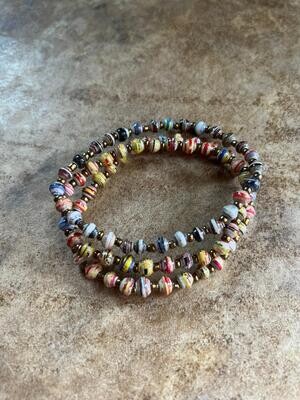 Paper Bead Bracelet (Multicolor)