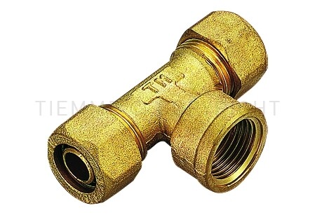 1409 RACCORDO COBRAPEX 15 x 15 x 1/2 x 2.5 TE FEMMINA PER TUBO PEX