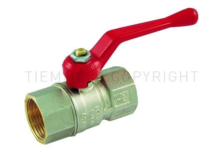 TIEMME TORNADO 1/2 F.F. VALVOLA SFERA IN OTTONE ISO7/EN 10226-LEVA ALLUMINIO ROSSA