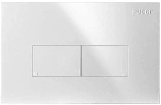 PUCCI ECO PLACCA LINEA 2 PULSANTI BIANCA 80130560