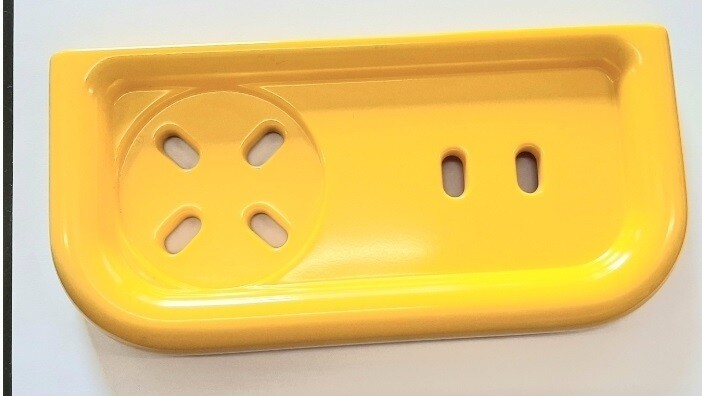 CARRARA E MATTA SERIE ANTILLE PORTASAPONE PER VASCA IN DUROLUX GIALLO