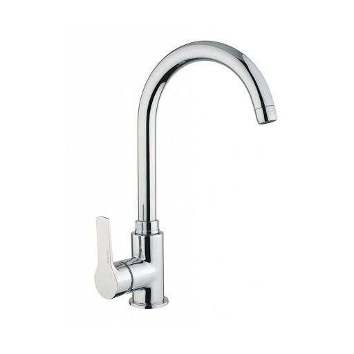 GABOLI KHUGA K121CR MISCELATORE LAVELLO CON CANNA TUBO ORIENTABILE-CROMATO