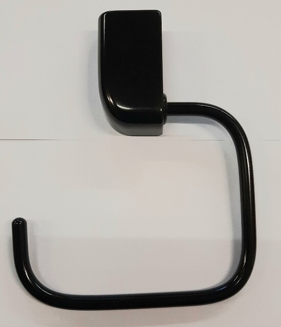 CARRARA E MATTA SERIE ANTILLE PORTASCIUGAMANI AD ANELLO IN DUROLUX NERO