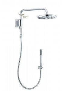 BOSSINI H73405C KIT DOCCIA OKI RENOVATION CON SOFFIONE D.200-OTTONE CROMATO