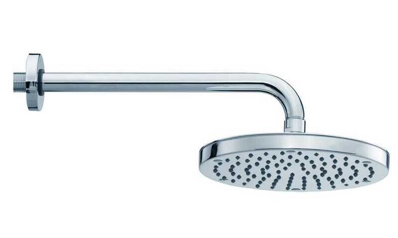 BOSSINI H19405G KIT SOFFIONE DOCCIA OKI D.200-BRACCIO DOCCIA D.21 CM.30-CROMATO