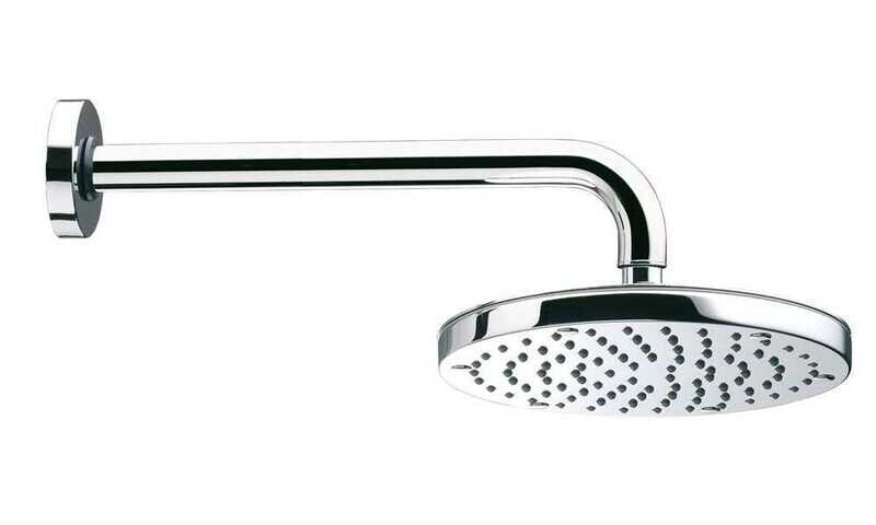 BOSSINI H71410G KIT SOFFIONE DOCCIA OKI D.250-BRACCIO DOCCIA D.28 CM.30-CROMATO