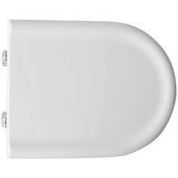 SEDILE COPRIWATER LEGNO POLIESTERE MOD.CLODIA BIANCO-CERNIERE IN OTTONE CROMATO