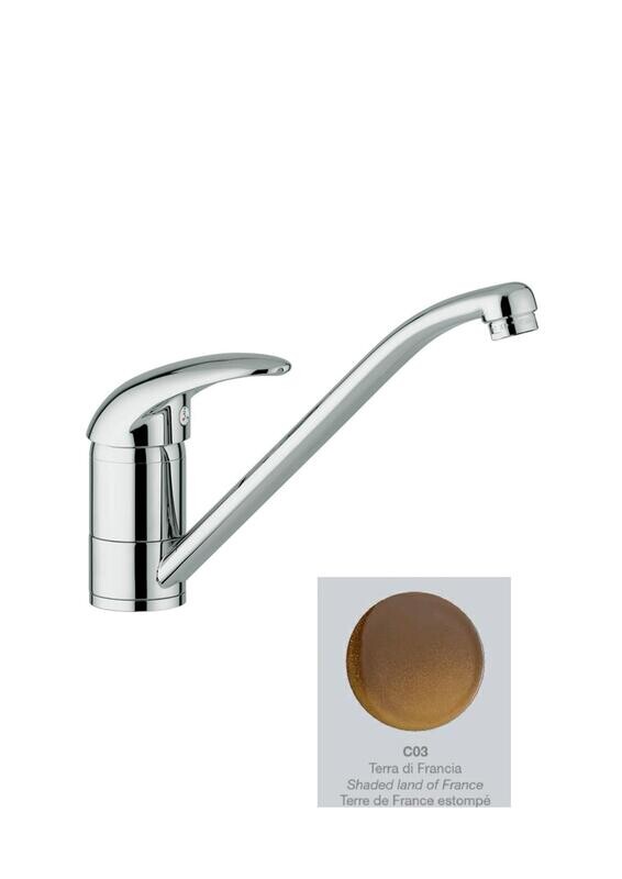 GABOLI 2160 OASIS MISCELATORE LAVELLO CON BOCCA BASSA ORIENTABILE-TERRA DI FRANCIA