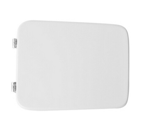 SEDILE COPRIWATER LEGNO POLIESTERE MOD.VELARA BIANCO IDEAL STANDARD-CERNIERE IN OTTONE CROMATO