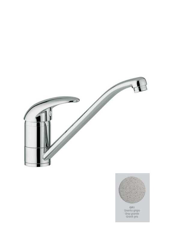 GABOLI 2160 OASIS MISCELATORE LAVELLO CON BOCCA BASSA ORIENTABILE-GRANITO GRIGIO