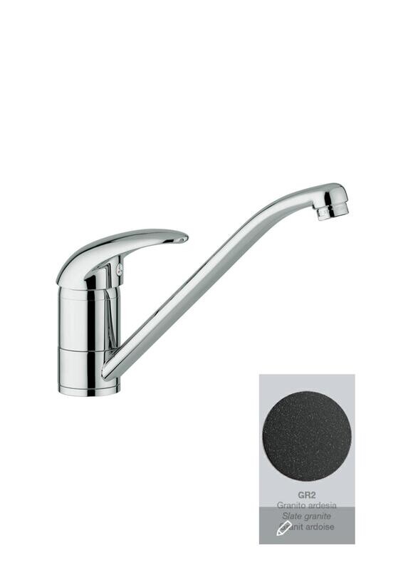 GABOLI 2160 OASIS MISCELATORE LAVELLO CON BOCCA BASSA ORIENTABILE-GRANITO ARDESIA
