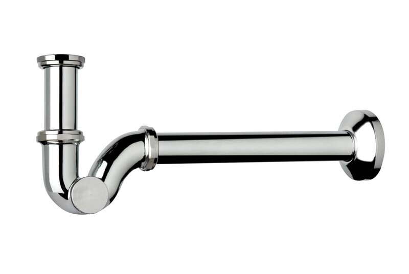 TEA SIFONE A ESSE TAPPO LATERALE IN OTTONE CROMATO 1"-SERIE EUROPA