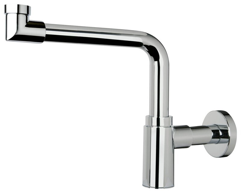 TEA SIFONE A VISTA SALVA-SPAZIO PER LAVABO IN OTTONE CROMATO 1.1/4-SERIE MAOMAO EXEC