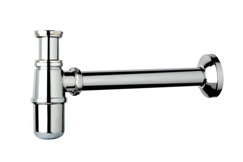TEA SIFONE BOTTIGLIA IN OTTONE CROMATO 1"-SERIE EUROPA