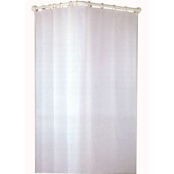 BOSSINI TENDA DOCCIA IN PVC CM.120x200-BIANCA TINTA UNITA
