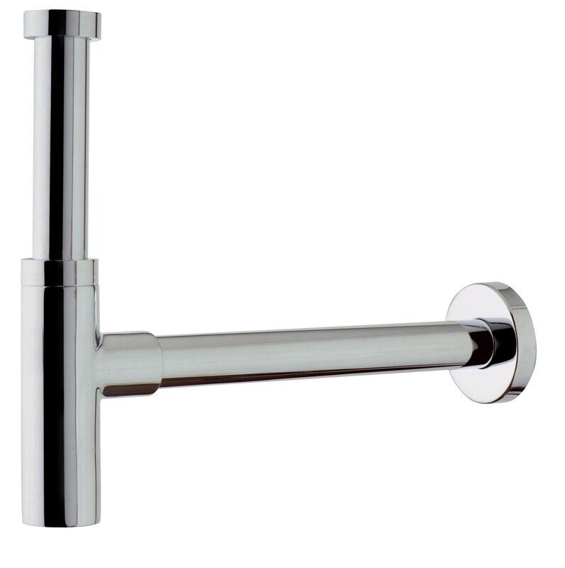 TEA SIFONE A VISTA PER LAVABO IN OTTONE CROMATO 1.1/4-SERIE TOTI