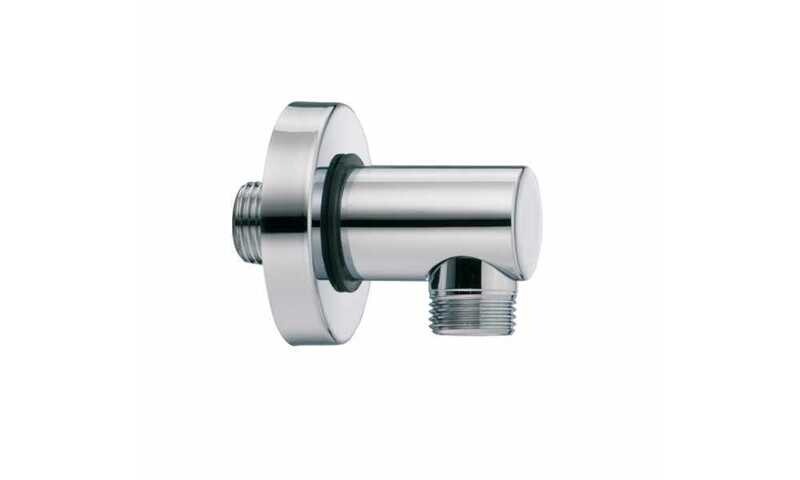 BOSSINI V00228 PRESA ACQUA ZEN 1/2x1/2 M.M. CON ROSONE-OTTONE CROMATO