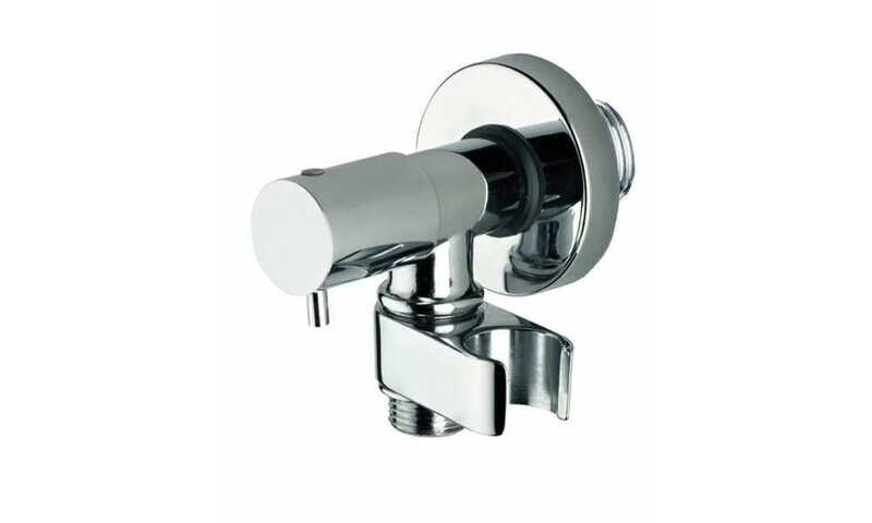 BOSSINI E57000 RUBINETTO VITONE CERAMICO 1/2 E SUPPORTO DOCCIA GIREVOLE- CROMATO