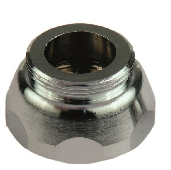 RIDUZIONE PER AREATORE MASCHIO 22/1 x FEMMINA 3/4-OTTONE CROMATO