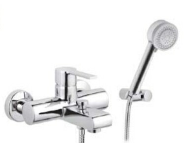 OTTONE MELODA 74530 TOUR MISCELATORE ESTERNO VASCA CON KIT DOCCIA-CROMATO
