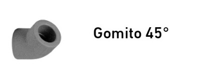 +GF+ GOMITO F.F. 45° D.25 AQUASYSTEM PP-R 4009