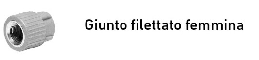 +GF+ GIUNTO FILETTATO FEMMINA D.32 x 1" AQUASYSTEM PP-R 4031