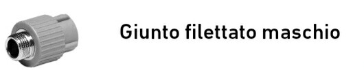 +GF+ GIUNTO FILETTATO MASCHIO D.25 x 3/4 AQUASYSTEM PP-R 4029