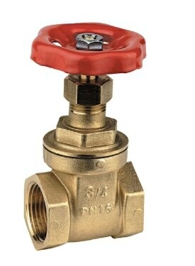 SARACINESCA 4" STAMPATA IN OTTONE PN16