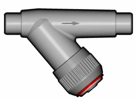 FIP FILTRO RACCOGLITORE DI IMPURITA' D.25 ATTACCO MASCHIO INCOLLO PVC-U