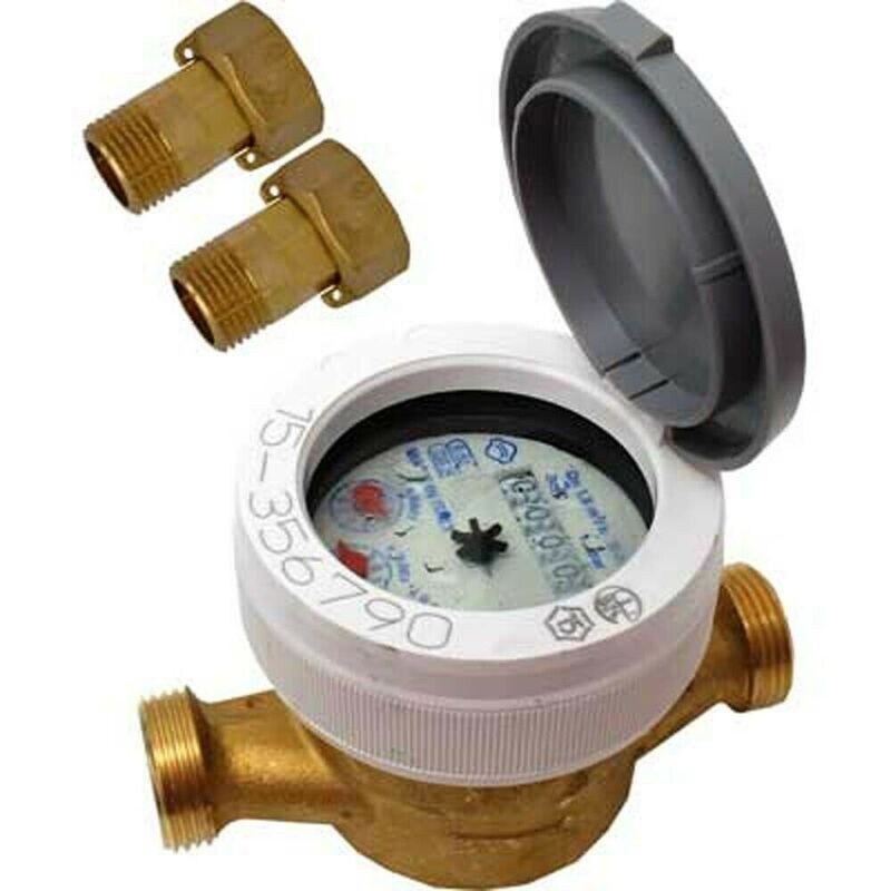 DOMUS DBRF 1.1/2 CONTATORE ACQUA FREDDA A LETTURA DIRETTA QUADRANTE BAGNATO-OMOLOGAZIONE MID INCLUSA