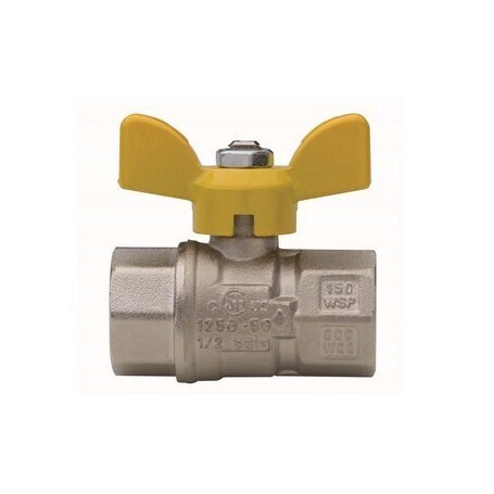 FIDO-SFER 1" F.F. VALVOLA SFERA PER GAS CON FARFALLA ALLUMINIO