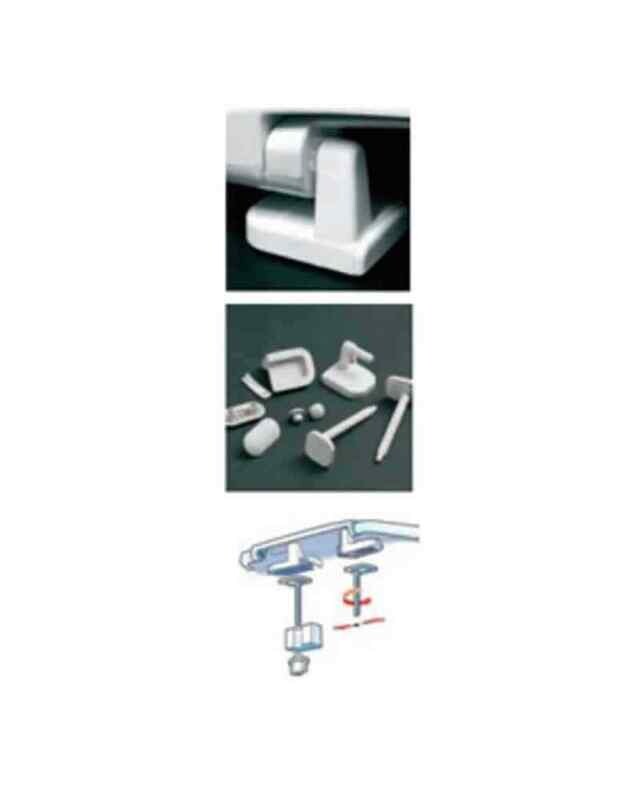 KIT CERNIERE COPRIWATER MOD.S12 AUTENTIC CARRARA E MATTA