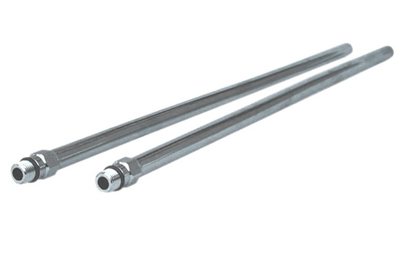 TUBETTO RIGIDO PER MISCELATORE D.10 FILETTO M.12x1 CM.35-CROMATO