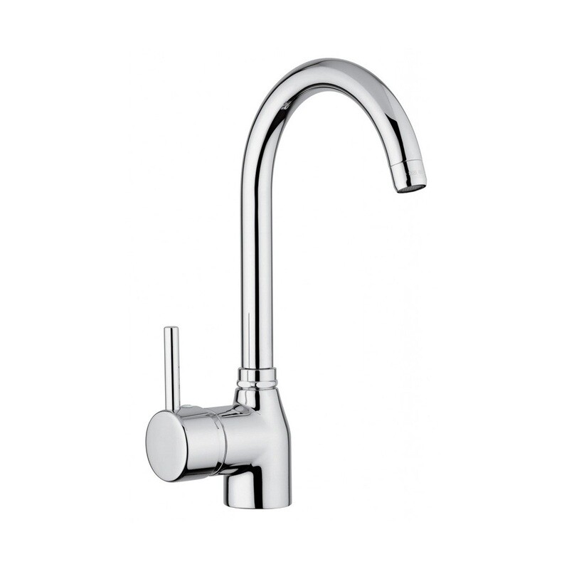 GABOLI 8200 MISCELATORE LAVELLO CON CANNA TUBO ORIENTABILE D.24 -CROMATO