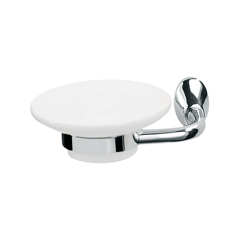 LINEAG SERIE PRESTIGE PORTASAPONE CERAMICA IN OTTONE CROMATO