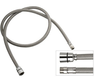 REMER FLESSIBILE PER CUCINA TRECCIATO INOX 1/2  CONICO x MASCHIO GIREVOLE 15/1 CM.120