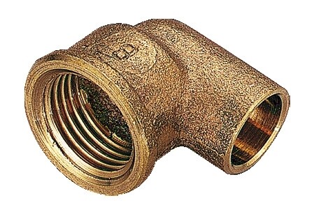 4090B GOMITO FEMMINA 10x3/8 IN BRONZO