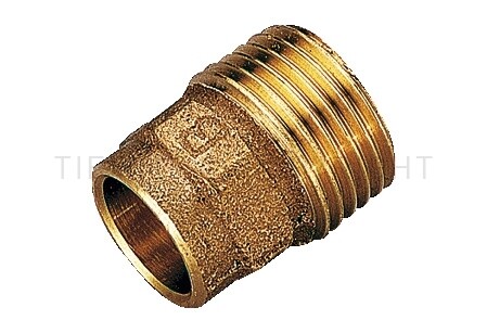 4243B NIPPLO MASCHIO 18x1/2 IN BRONZO