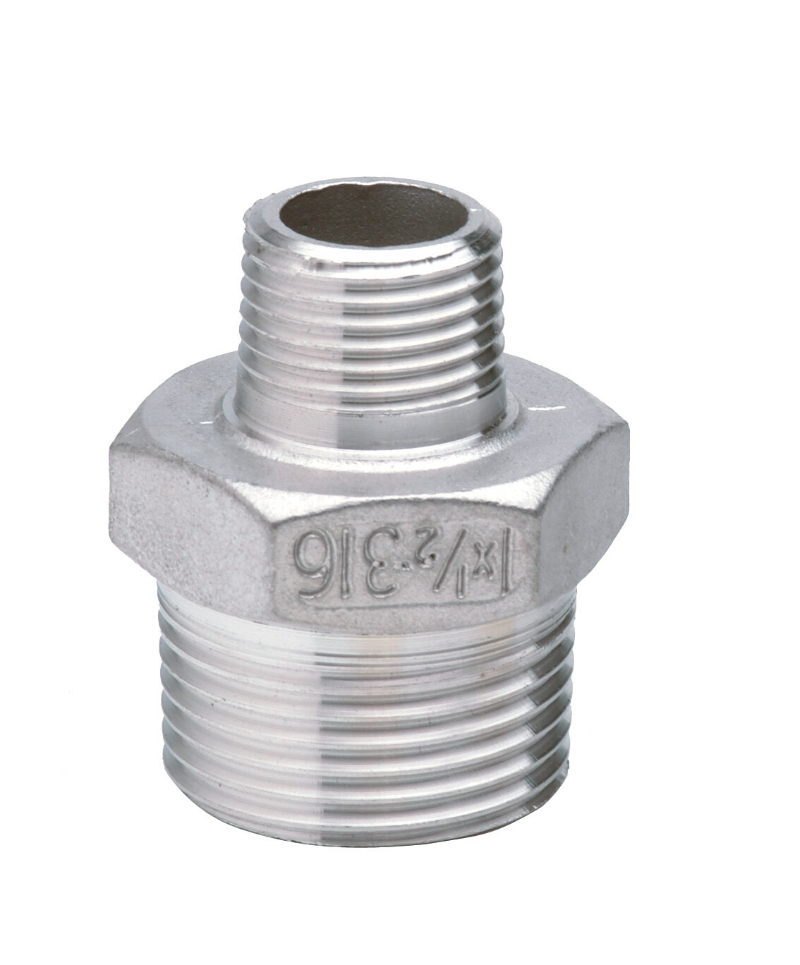 ATUSA NIPPLO RIDOTTO M.M. 1/2x3/8 AISI 316 ISO 4144