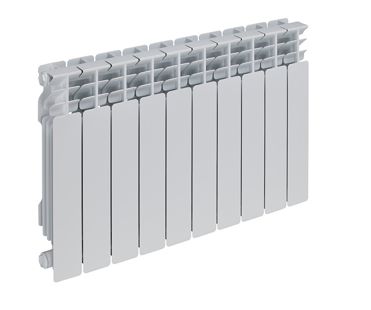 RADIATORE ALLUMINIO MOD.ROUNDING RA 350 INT.350 BATTERIA 8 ELEMENTI